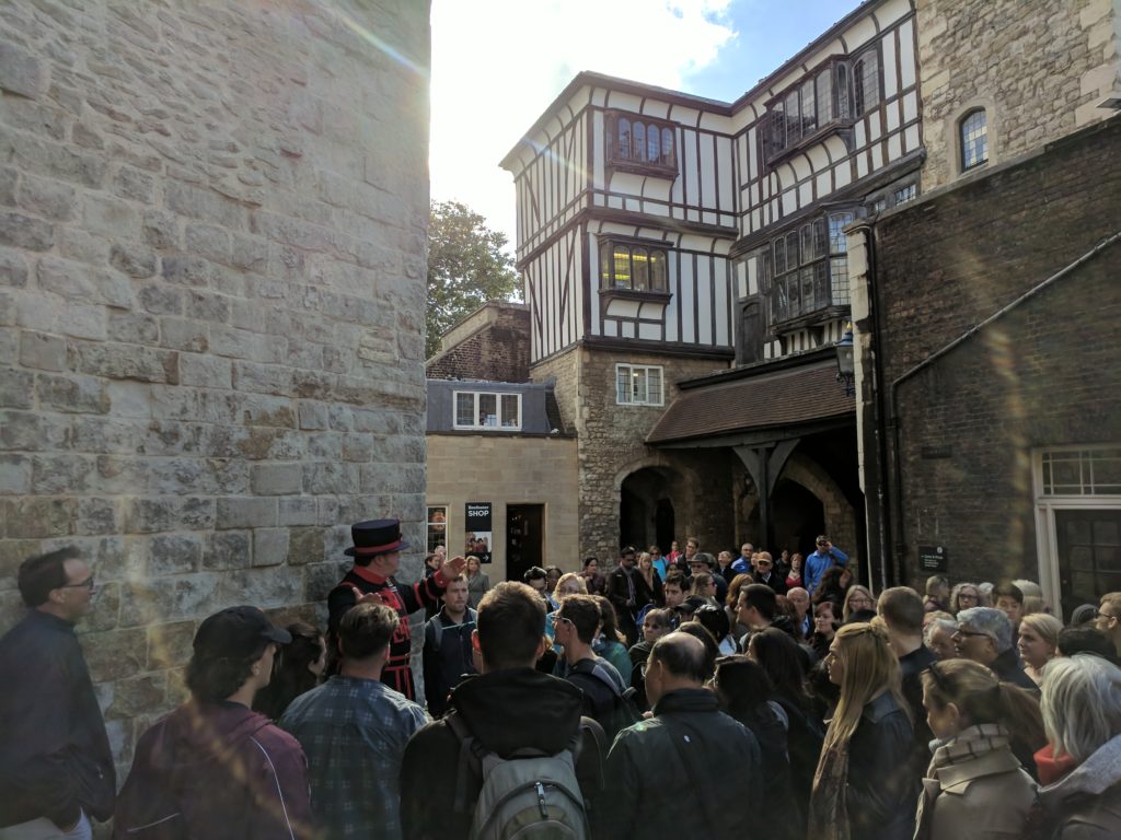 The London Tower Beefeaters give the tours here - their order is still around!