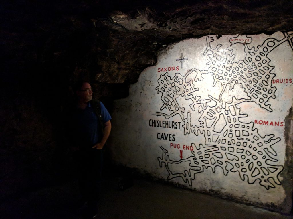 The map of Chislehurst Caverns that you can use to get yourself un-lost if you get lost down there. Of course, you won't find your way out and you'll die down there like the other folks who haunt this place.