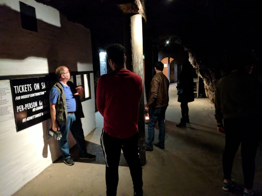 Our tour guide down here was awesome. This was our tour group at the end of the tour. We really loved visiting these mines, and highly recommend the short trip out to them, and a pint in the local pub.