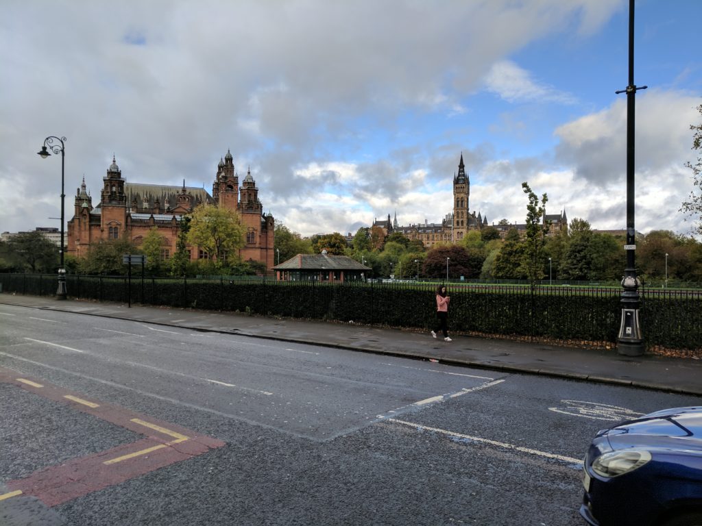 Kelvingrove Museum, with the park in the background.  Yup, Scotland's pretty nice.