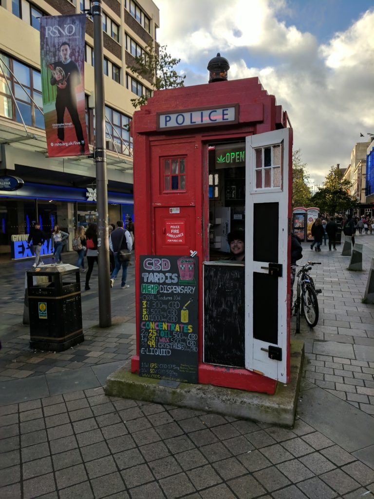 The Tardis Dispensary.  It's red though...