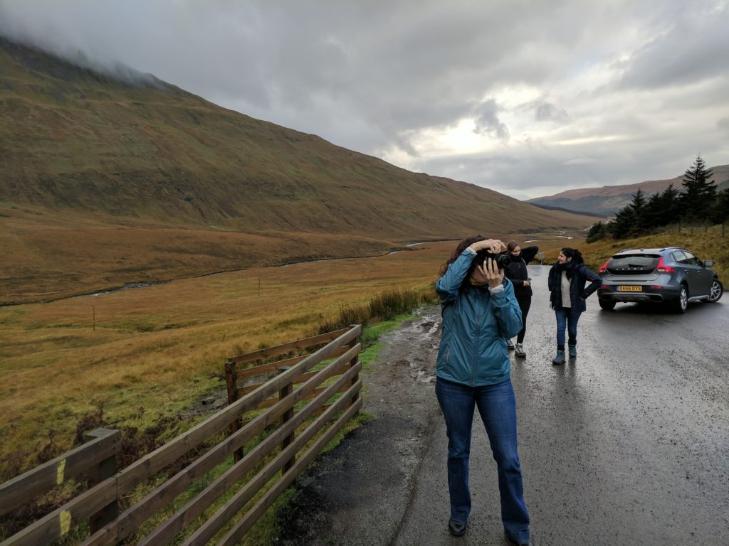 Sarah shootin photos at the Fairy Pools