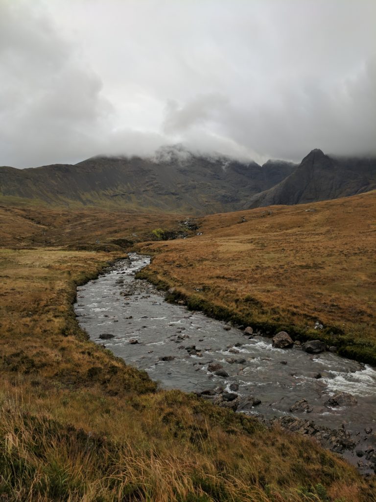 The stream along the Fairy Pools hike