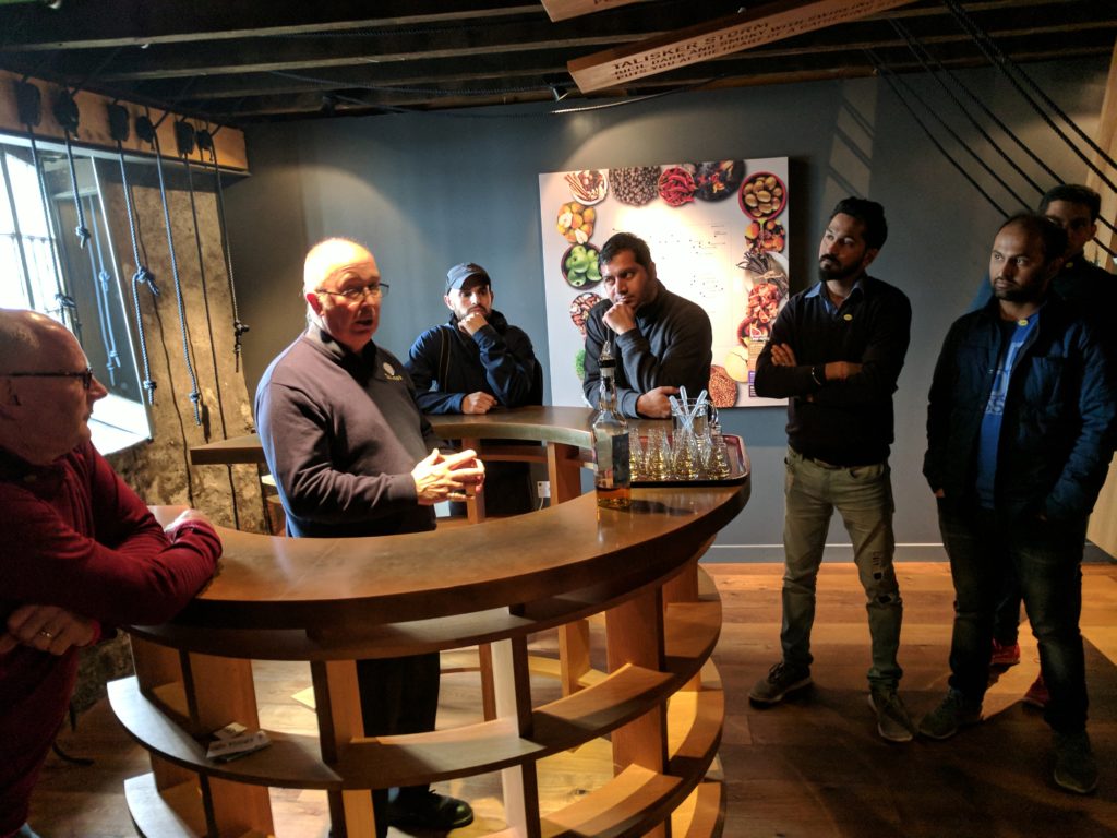 The tasting area at Talisker Distillery