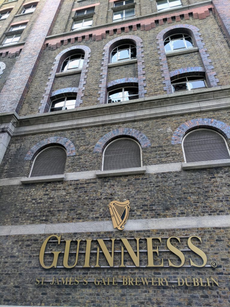 The front entrance to Guinness Brewery, Dublin