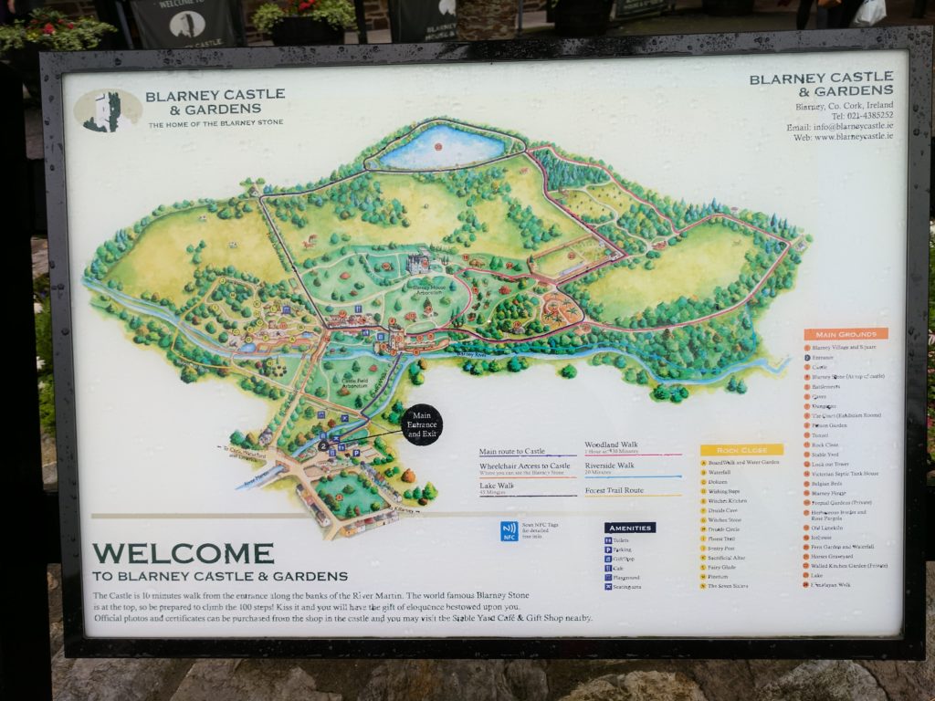 Map of Blarney Castle